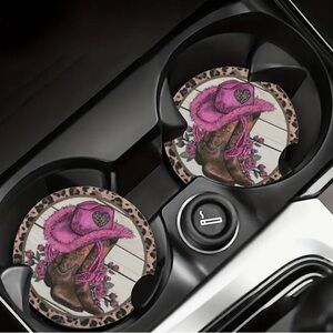 Cowgirl Hat Car Coasters